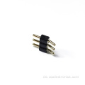 2,54 mm 3p schwarzer liegender männlicher Pin -Header -Stecker
